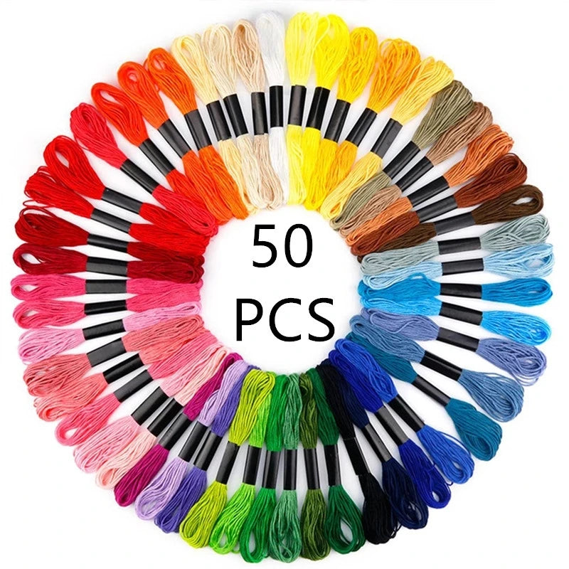 Mendly Thread 50 pcs Random Color